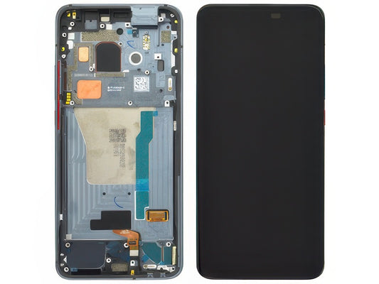 Lcd + Touchscreen + Frame + Tasti Laterali Cyber Grigio per Xiaomi Poco F2 Pro