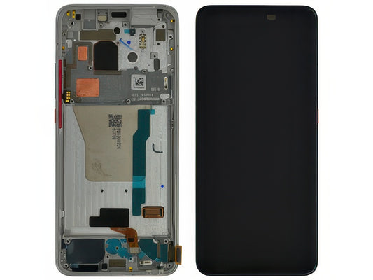 Lcd + Touchscreen + Frame + Tasti Laterali Phantom White per Xiaomi Poco F2 Pro