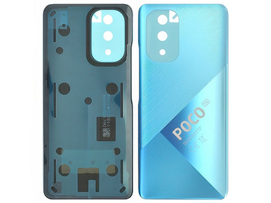 Cover Batteria + Adesivi Deep Ocean Blu per Xiaomi Poco F3