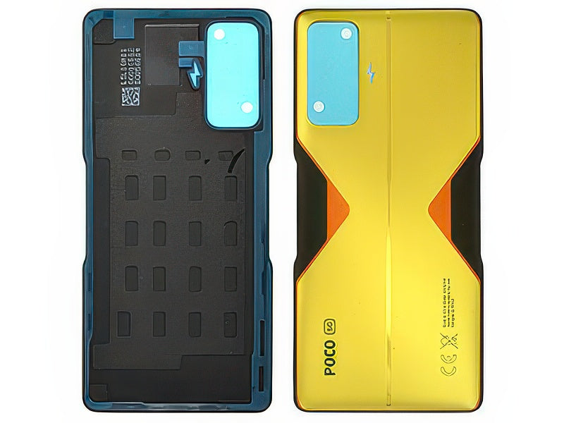 Cover Batteria + Adesivi Cyber Giallo per Xiaomi Poco F4 GT