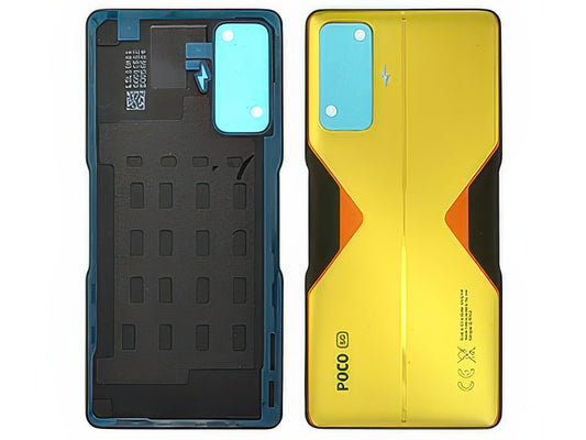 Cover Batteria + Adesivi Cyber Giallo per Xiaomi Poco F4 GT