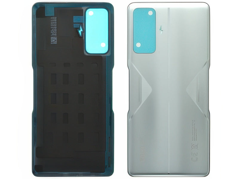 Cover Batteria + Adesivi Knight Argento per Xiaomi Poco F4 GT