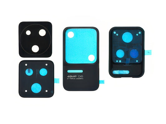 Cover Camera + Vetrino + Adesivi Nero per Xiaomi Poco F4