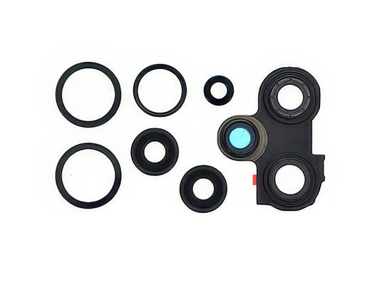 Cover Camera + Vetrino + Adesivi Nero per Xiaomi Poco F5