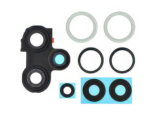 Cover Camera + Vetrino + Adesivi Bianco per Xiaomi Poco F5