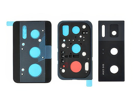 Cover Camera + Vetrino + Adesivi Nero per Xiaomi Poco F5 Pro