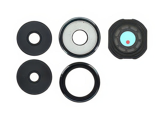 Cover Camera + Vetrino + Adesivi Nero per Xiaomi Poco F6