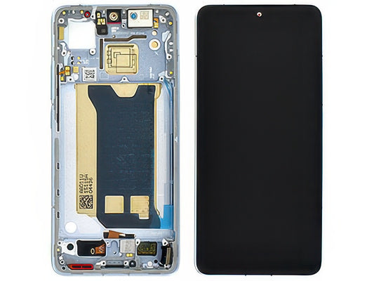 Lcd + Touch Screen + Frame + Tasti Laterali Blu per Xiaomi Poco F7 Pro 5G