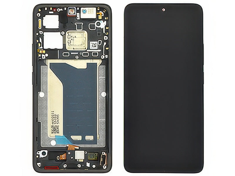 Lcd + Touch Screen + Frame + Tasti Laterali Nero per Xiaomi Poco F7 Ultra 5G - Originale Service Pack