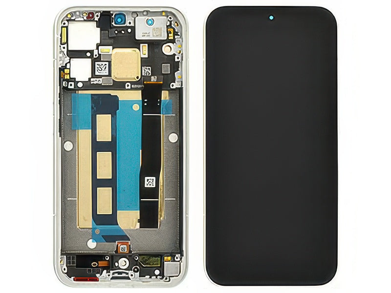 Lcd + Touch Screen + Frame + Tasti Laterali Titanium Silver per Xiaomi Poco F8 Pro 5G