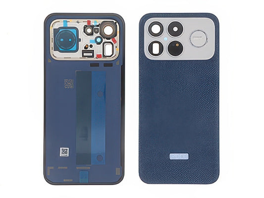Cover Batteria + Vetrino Camera + Adesivi Denim Blu per Xiaomi Poco F8 Ultra 5G