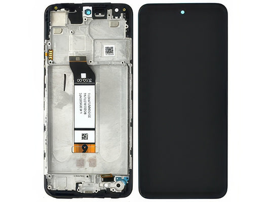 Lcd + Touch Screen + Frame + Switch Tasti Laterali Nero per Xiaomi Poco M3 Pro 5G