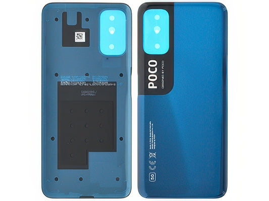 Cover Batteria + Adesivi Cool Blu per Xiaomi Poco M3 Pro 5G