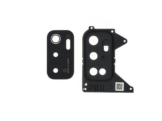 Cover Camera + Vetrino + Adesivi Nero per Xiaomi Poco M3 Pro 5G
