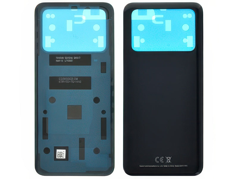 Cover Batteria + Adesivi Power Nero per Xiaomi Poco M4 Pro 4G