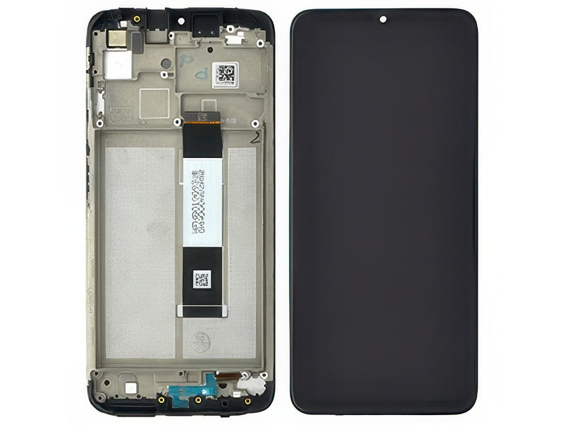 Lcd + Touchscreen + Frame Power Nero per Xiaomi Poco M3