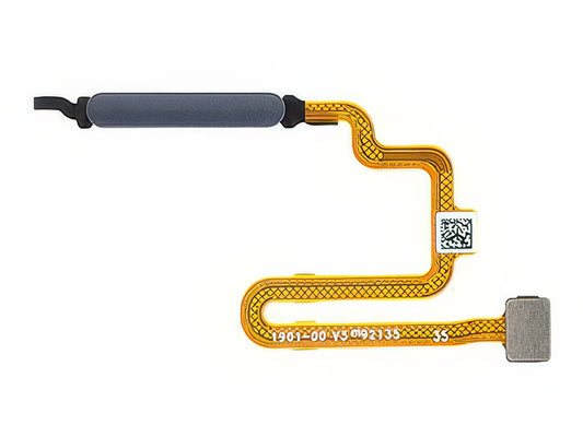 Flat Cable + Lettore Impronta Power Nero per Xiaomi Poco M4 Pro 5G