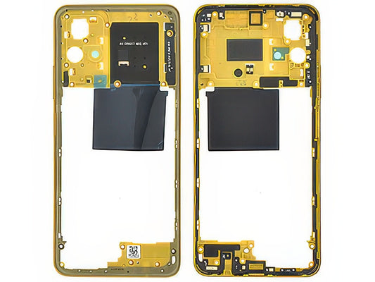Cover Posteriore + Tasti Volume + Antenna NFC Poco Giallo per Xiaomi Poco M4 Pro 5G