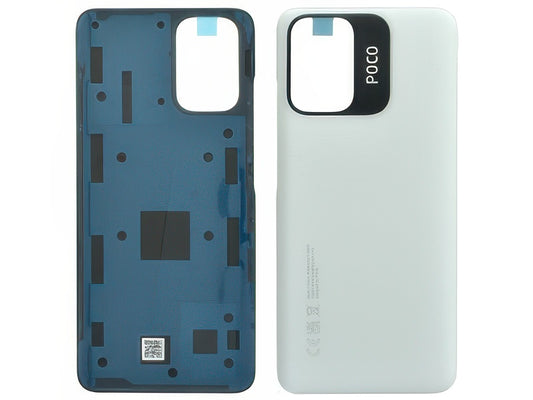 Cover Batteria + Adesivi Bianco per Xiaomi Poco M5s