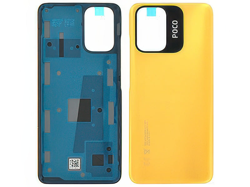 Cover Batteria + Adesivi Giallo per Xiaomi Poco M5s