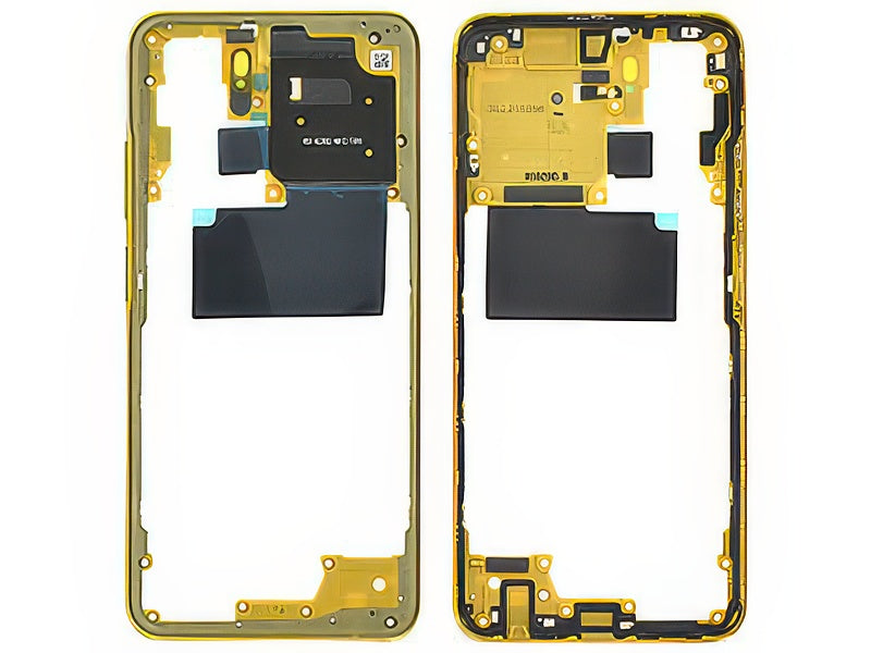 Cover Posteriore + Tasti Volume + Antenna NFC Giallo per Xiaomi Poco M5s