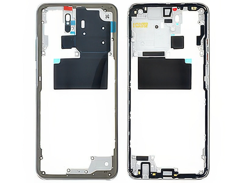 Cover Posteriore + Tasti Volume Pebble Bianco per Xiaomi Poco M5s