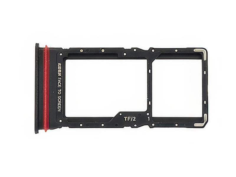 Sportello Dual Sim Card + Alloggio Midnight Nero per Xiaomi Poco M7 4G
