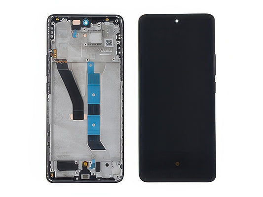 Lcd + Touch Screen + Frame + Tasti Laterali Nero per Xiaomi Poco M8 5G