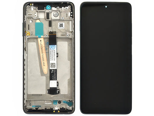 Lcd + Touch Screen + Frame + Tasti Laterali Nero per Xiaomi Poco X3 NFC