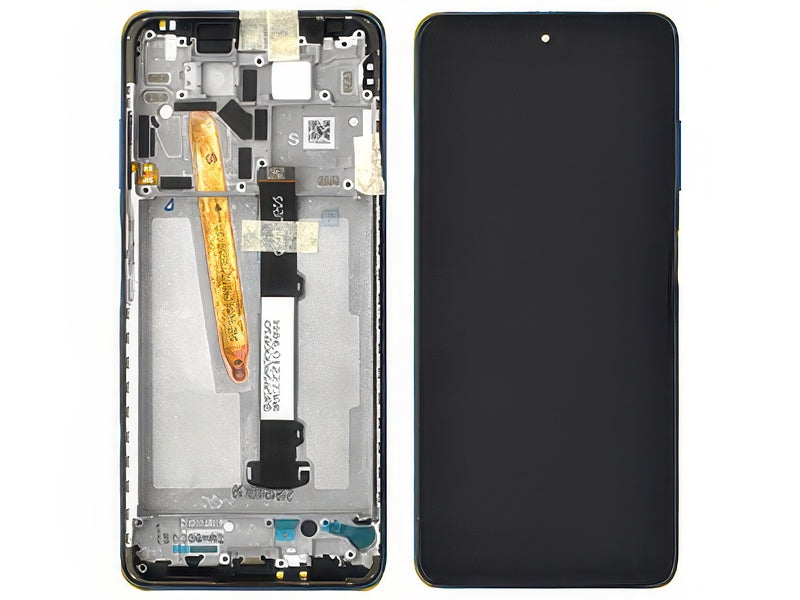Lcd + Touchscreen + Frame + Tasto Volume Frost Blu per Xiaomi Poco X3 Pro