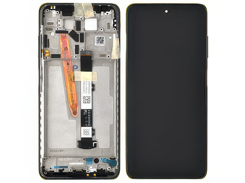 Lcd + Touchscreen + Frame + Tasto Volume Phantom Black per Xiaomi Poco X3 Pro