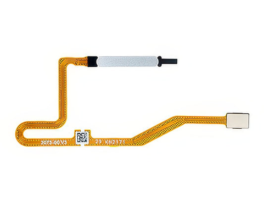 Flat Cable + Lettore Impronta Argento per Xiaomi Poco X4 GT