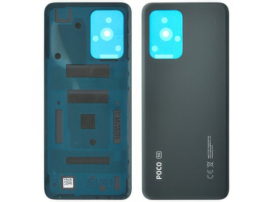 Cover Batteria + Adesivi Nero per Xiaomi Poco X4 GT