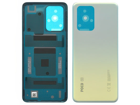 Cover Batteria + Adesivi Blu per Xiaomi Poco X4 GT