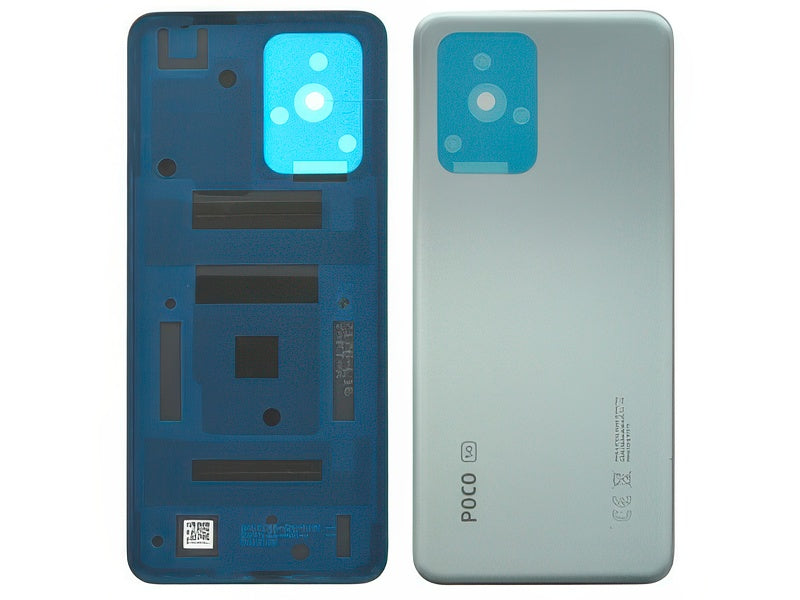 Cover Batteria + Adesivi Argento per Xiaomi Poco X4 GT