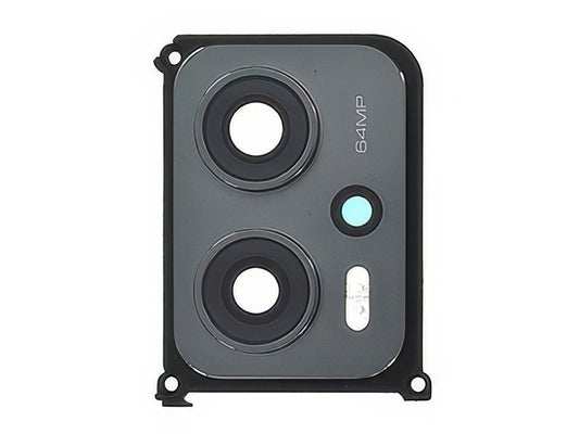 Cover Camera + Vetrino + Frame Nero per Xiaomi Poco X4 GT