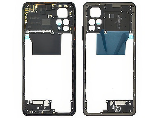 Cover Posteriore + Tasti Volume + Antenna NFC Laser Nero per Xiaomi Poco X4 Pro 5G