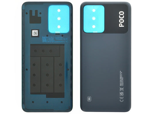 Cover Batteria + Adesivi Nero per Xiaomi Poco X5 5G