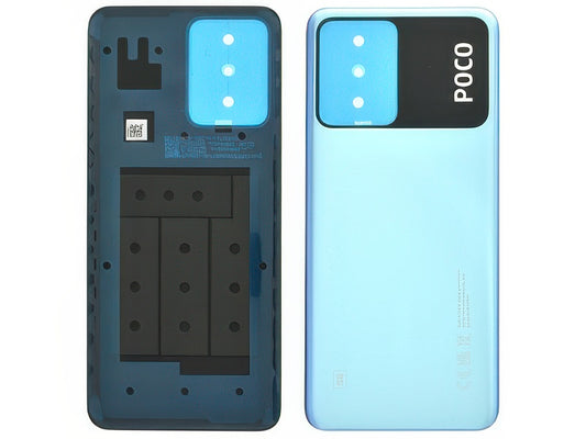 Cover Batteria + Adesivi Blu per Xiaomi Poco X5 5G