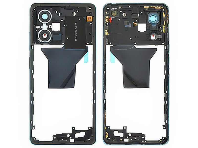 Cover Posteriore + Antenna NFC + Vetrino Camera + Tasti Volume Blu per Xiaomi Poco X5 Pro 5G