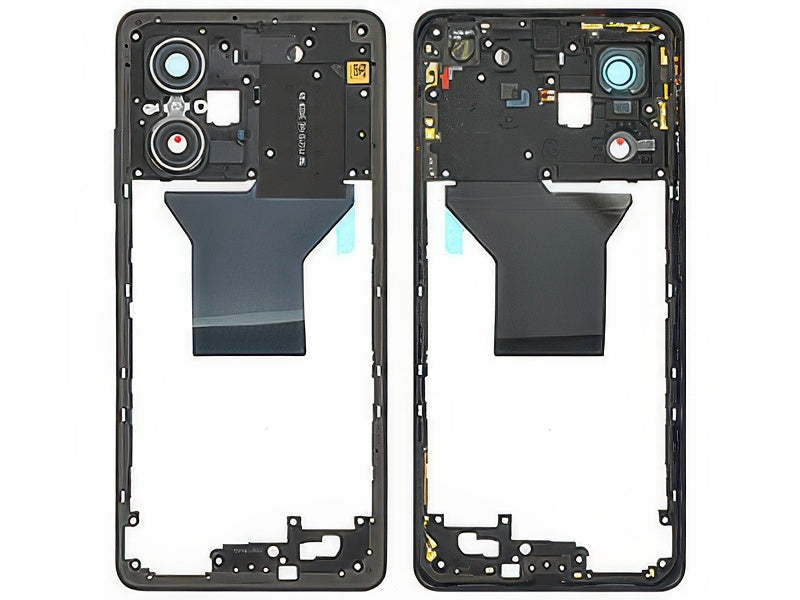 Cover Posteriore + Tasti Volume + Vetrino Camera + Antenna NFC Nero per Xiaomi Poco X5 Pro 5G