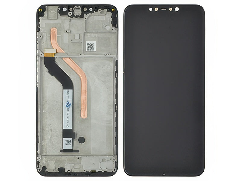 Lcd + Touch Screen + Frame Nero per Xiaomi Pocophone F1
