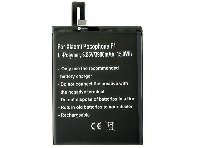 Batteria Litio 3900 mAh slim per Xiaomi Pocophone F1