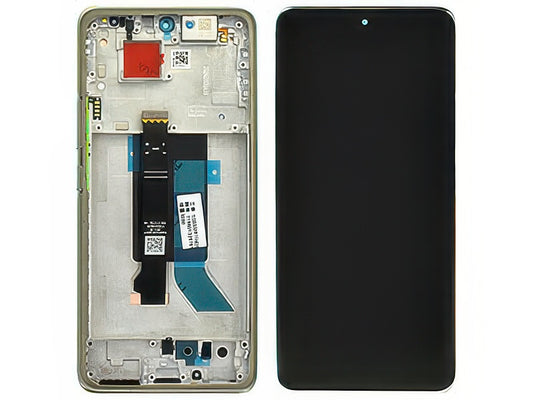 Lcd + Touch Screen + Frame + Tasti Laterali Verde per Xiaomi Poco X7 5G