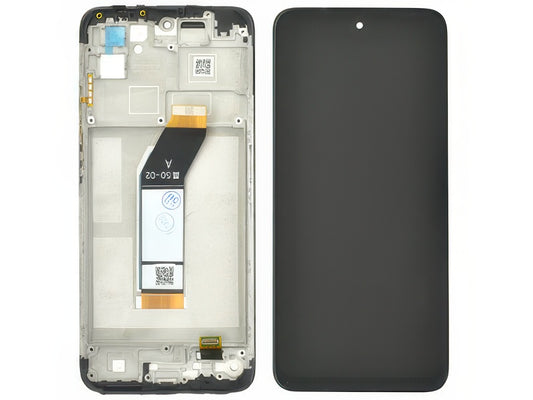 Lcd + Touch Screen + Frame Nero per Xiaomi Redmi 10 4G 2022