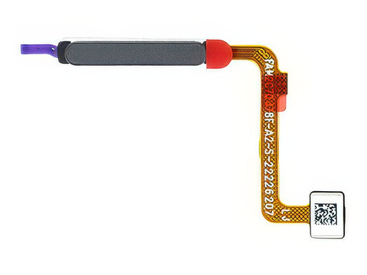 Flat Cable + Lettore Impronta Carbon Grigio per Xiaomi Redmi 10 4G 2022