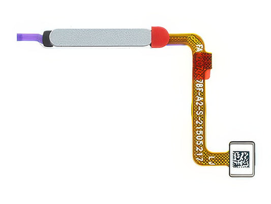 Flat Cable + Lettore Impronta Pebble Bianco per Xiaomi Redmi 10 4G 2022