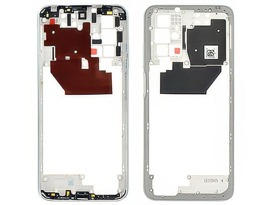 Cover Posteriore + Tasti Volume Pebble Bianco per Xiaomi Redmi 10 4G 2022