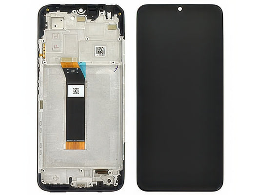 Lcd + Touchscreen + Frame + Switch Tasti Laterali Nero per Xiaomi Redmi 10 5G