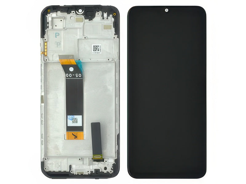 Lcd + Touch Screen + Frame + Switch Tasti Laterali Nero per Xiaomi Redmi 10 5G
